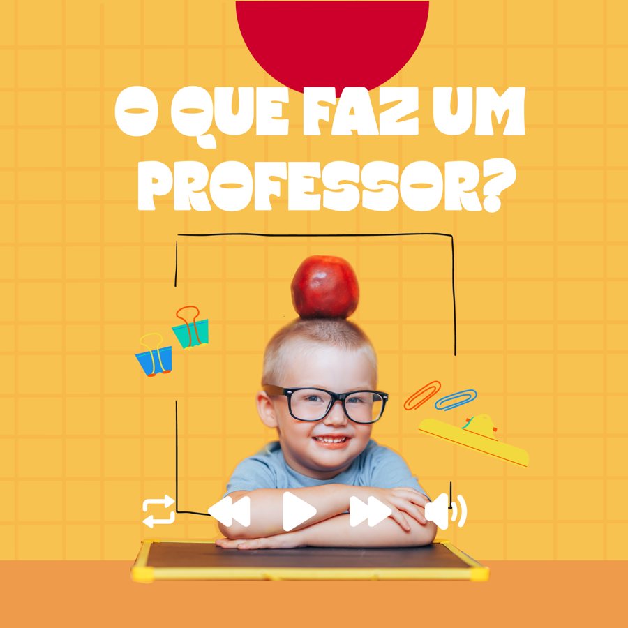 O que faz um professor? Clique para ouvir